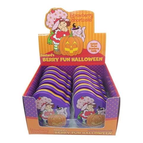 Strawberry Shortcake Custard's Berry Fun Halloween Candy Strawberry Flavored, 1.2 oz- 12 Count Display Box
