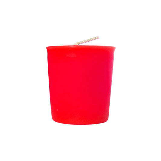 Mole Hollow Candles, Sweetheart Red Beeswax Scented Votive Candles, 18 Votives Box