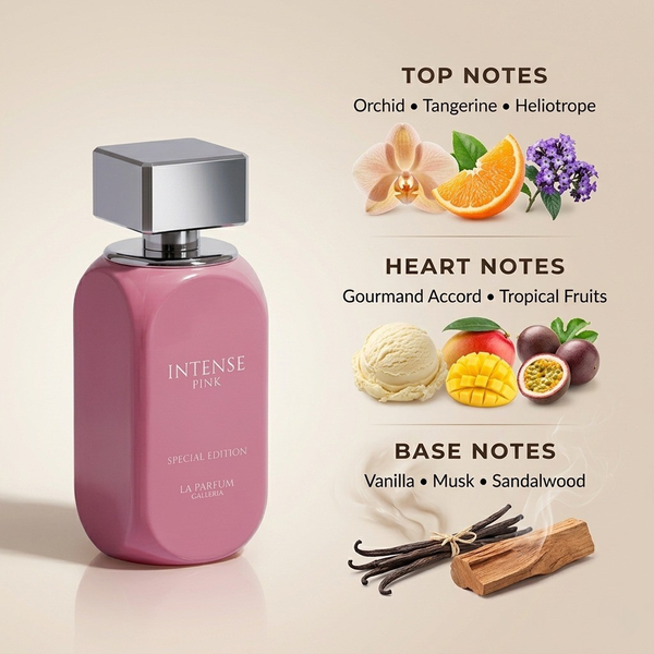 La Parfum Galleria Intense Pink Special Edition Eau De Parfum for Women, 100 ml
