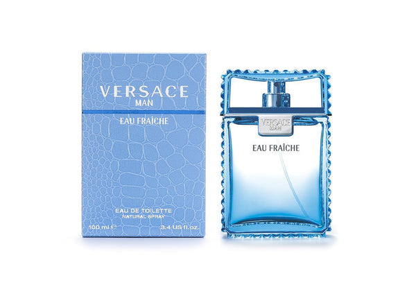 Versace Man Eau Fraîche Deodorant Spray for Men 3.4 Oz