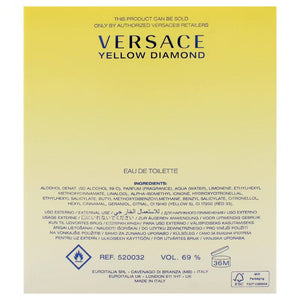 Versace Yellow Diamond Eau de Toilette Spray for Women 3.0 oz