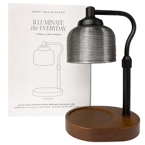 Candle Warmer Lamp with Wood Base