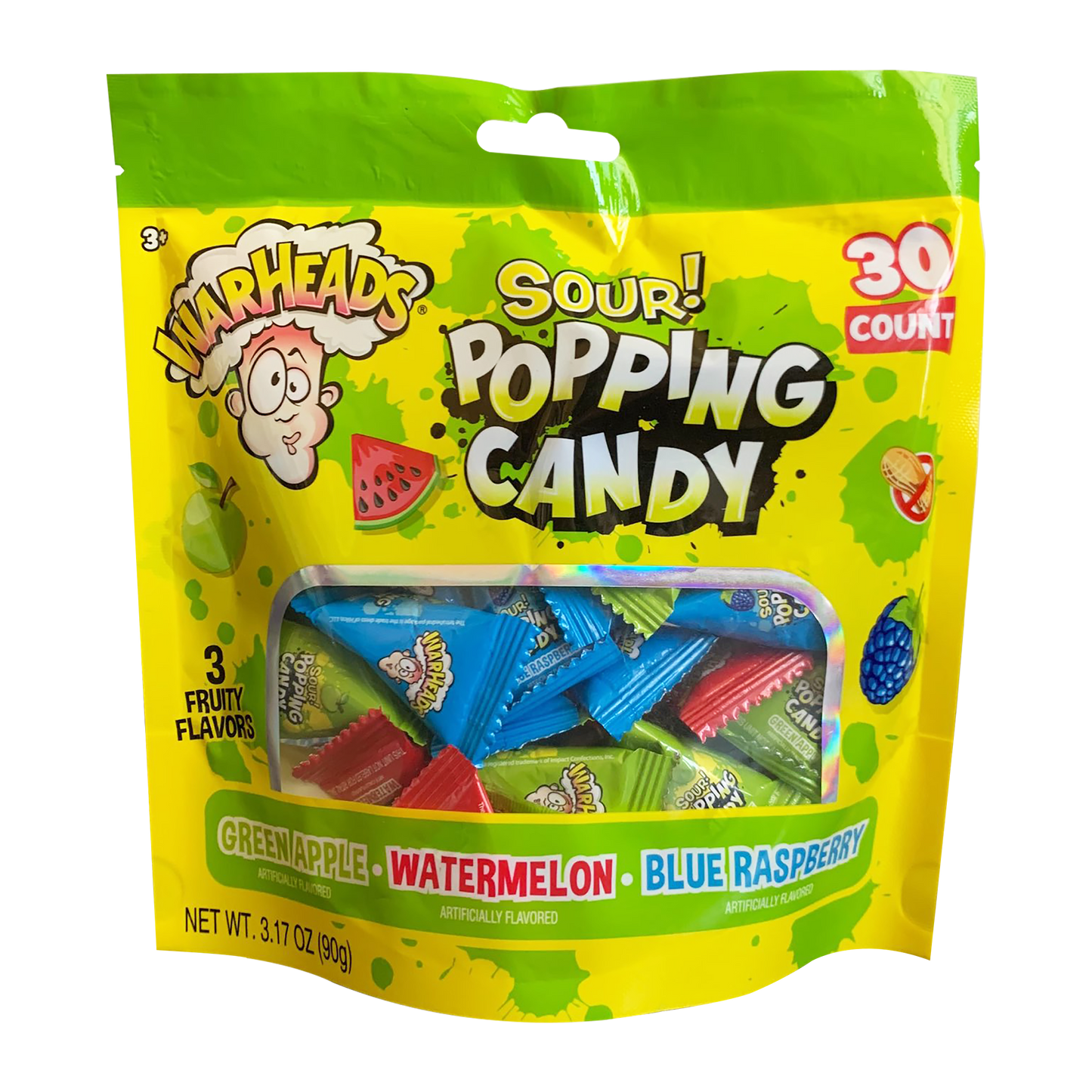 Popping Candy, Individual Packets of Candies, 3.17 Ounce Gusset Bag, 30 count