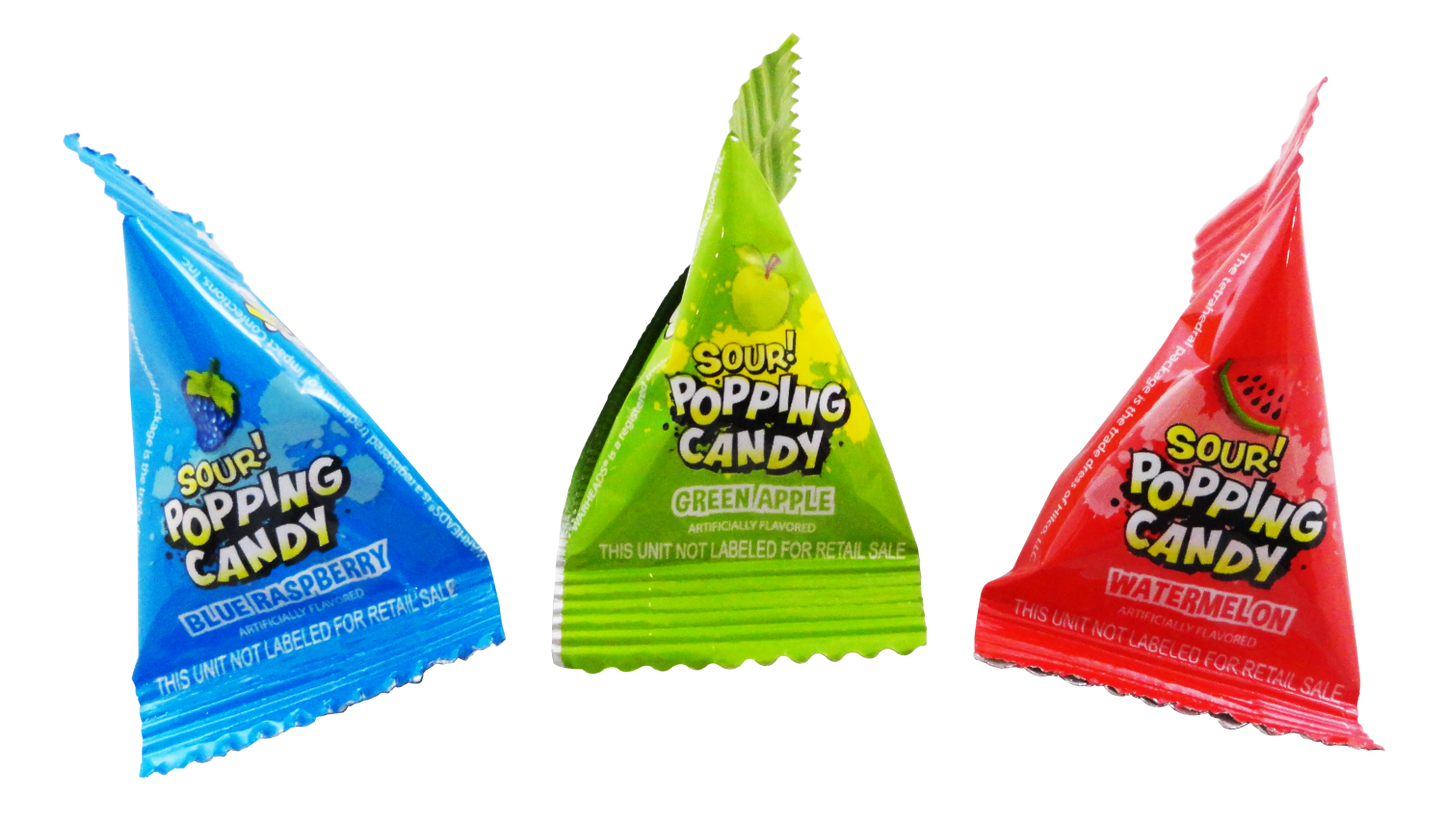 Popping Candy, Individual Packets of Candies, 3.17 Ounce Gusset Bag, 30 count