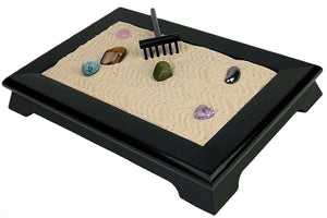 Squire Boone Zen Garden Kit for Desk with Gemstones