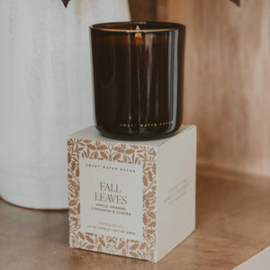 Sweet Water Decor Fall Leaves 12 oz Boxed Soy Candle