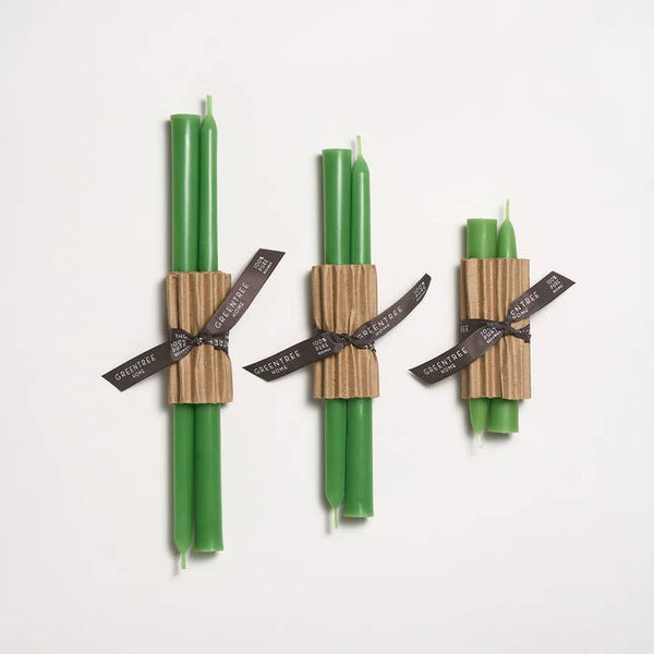 Greentree Home Candle, Every Day Unscented Handmade Beeswax Taper Candles
