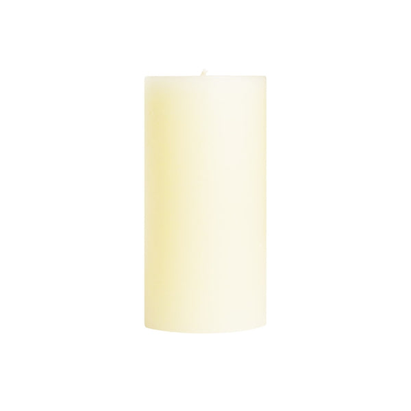 Unscented Pillar Candles, Shell White