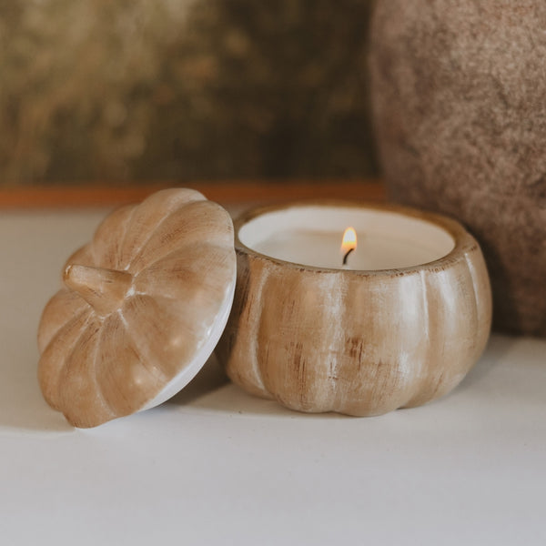 Sweet Water Decor Pumpkin Spice Soy Candle - 8 oz Pumpkin Jar