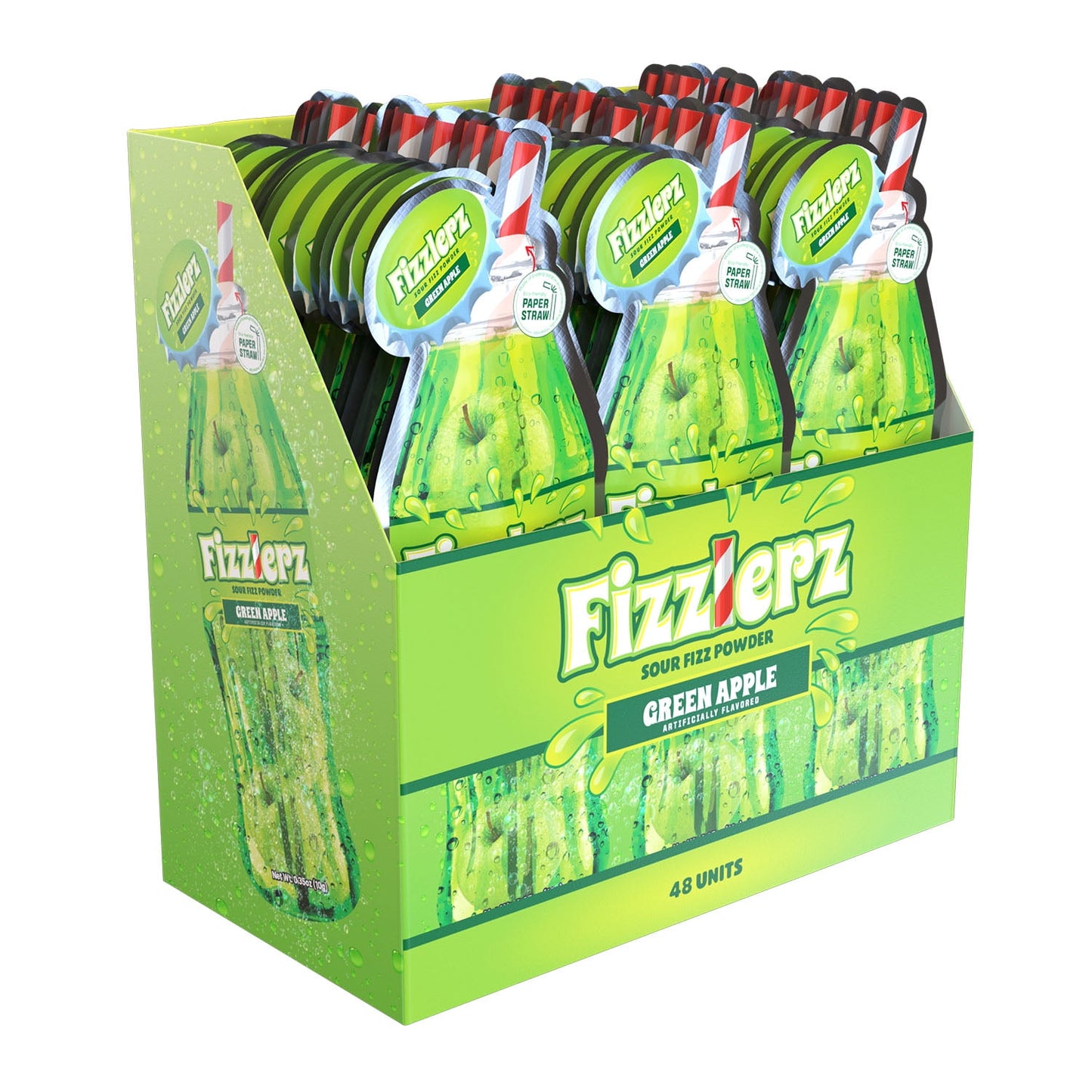 That's Sweet Fizzlerz, Sour Fizz Powder,0.35 Ounce - 48 Count Display Box