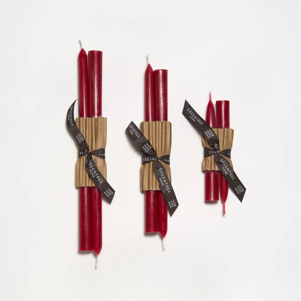 Greentree Home Candle, Every Day Unscented Handmade Beeswax Taper Candles