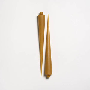 Greentree Home Candle, 14" Cone Unscented Taper Handmade Beeswax Candles