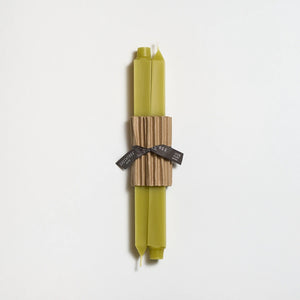 Greentree Home Candle, 12" Square Unscented Taper Handmade Beeswax Candles