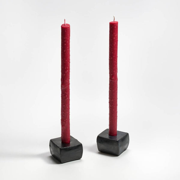 Greentree Home Candle, 12" Twig Unscented Taper Handmade Beeswax Candles