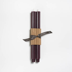 Greentree Home Candle, 12" Fluted Unscented Taper Handmade Beeswax Candles