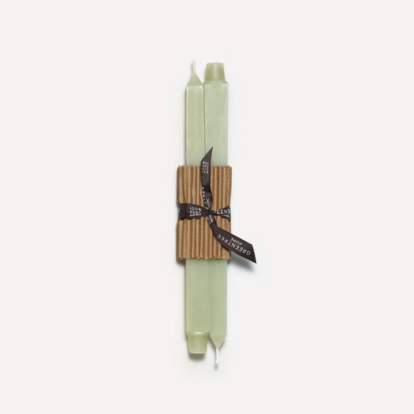 Greentree Home Candle, 12" Square Unscented Taper Handmade Beeswax Candles