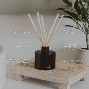Pumpkin Spice Amber Tinted Glass Jar Reed Diffuser