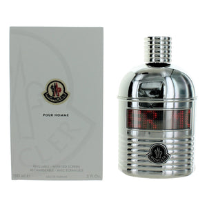 Moncler Pour Homme, 5oz Refillable EDP Spray men with LED Screen