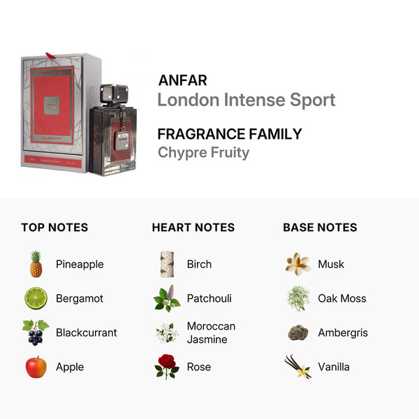 Anfar London Intense Sport Extrait de Parfum for Men, 100 ml