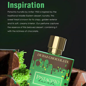 Anfar Dubai Chocolate Pistachio Kunafa Extrait de Parfum Unisex Perfume, 80 ml