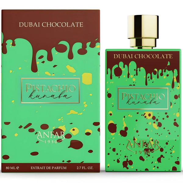 Anfar Dubai Chocolate Pistachio Kunafa Extrait de Parfum Unisex Perfume, 80 ml