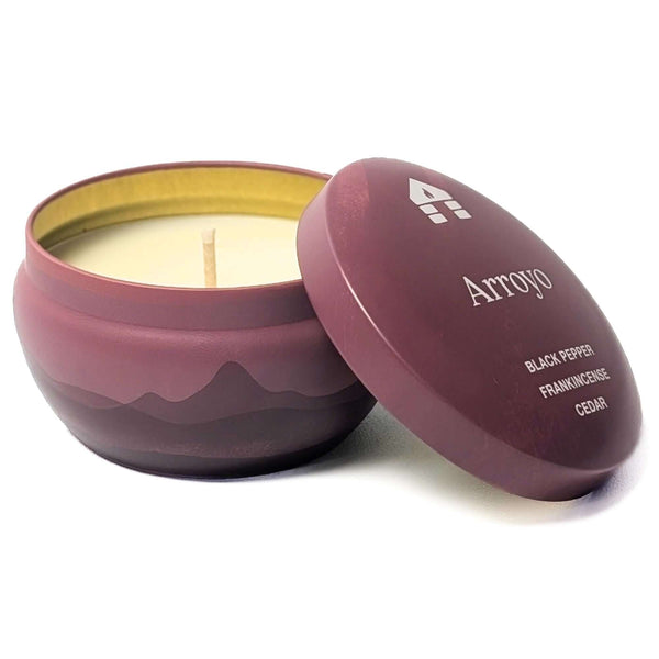 Scented Candle Tins - Non-Toxic Coconut Wax - Aromática 8 oz
