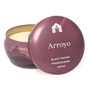 Scented Candle Tins - Non-Toxic Coconut Wax - Aromática 8 oz