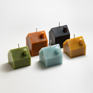 Greentree Home Candle, House Unscented Handmade Beeswax Sculptural Candles