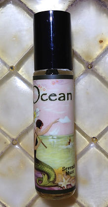 Seventh Muse, Roll On Perfume Oil, 1/3 oz Glass Bottle, Ocean