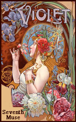 Seventh Muse, Roll On Perfume Oil, 1/3 oz Glass Bottle, Violet