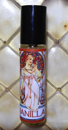 Seventh Muse, Roll On Perfume Oil, 1/3 oz Glass Bottle, Vanilla