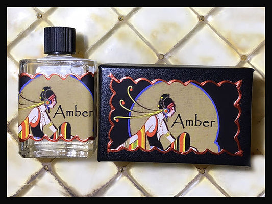 Seventh Muse, Perfume Oil in Black Box, Amber Scent