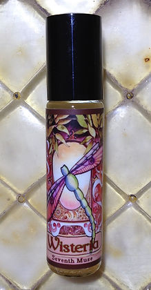 Seventh Muse, Roll On Perfume Oil, 1/3 oz Glass Bottle, Wisteria