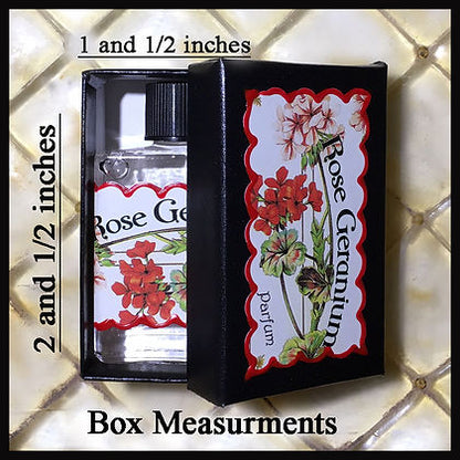 Seventh Muse, Perfume Oil in Black Box, Rose Geranium Scent