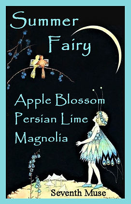 Seventh Muse, Roll On Perfume Oil, 1/3 oz Glass Bottle, Summer Fairy
