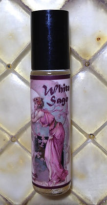 Seventh Muse, Roll On Perfume Oil, 1/3 oz Glass Bottle, White Sage