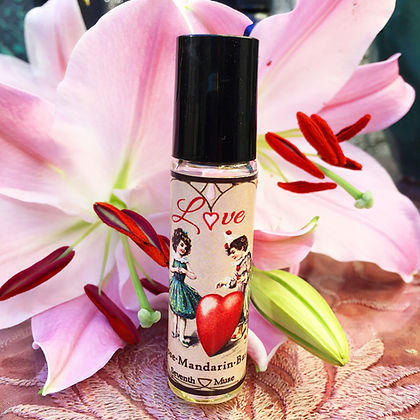 Seventh Muse, Roll On Perfume Oil, 1/3 oz Glass Bottle, Love