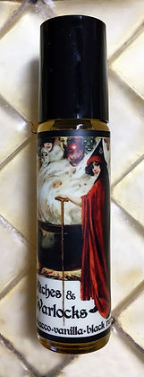 Seventh Muse, Roll On Perfume Oil, 1/3 oz Glass Bottle, Witches and Warlocks