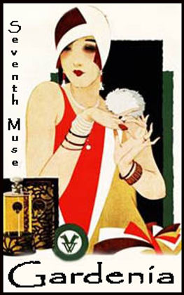 Seventh Muse, Roll On Perfume Oil, 1/3 oz Glass Bottle, Gardenia
