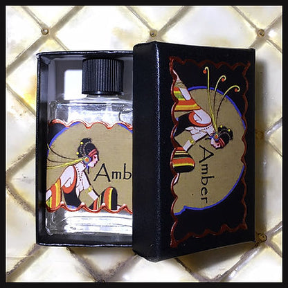Seventh Muse, Perfume Oil in Black Box, Amber Scent