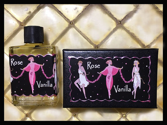 Seventh Muse, Perfume Oil in Black Box, Rose Vanilla Scent