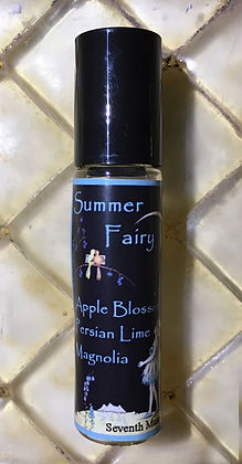 Seventh Muse, Roll On Perfume Oil, 1/3 oz Glass Bottle, Summer Fairy