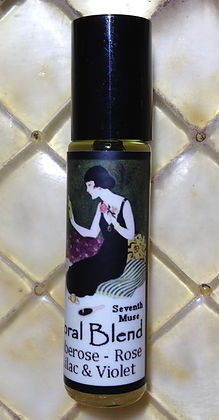 Seventh Muse, Roll On Perfume Oil, 1/3 oz Glass Bottle, Floral Blend