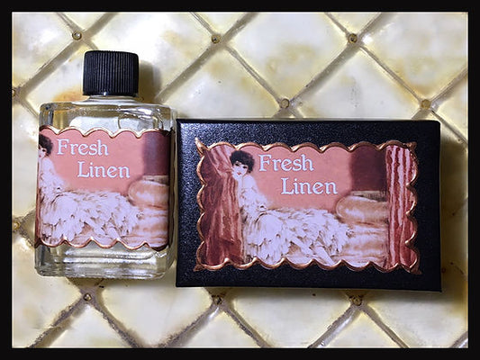 Seventh Muse, Perfume Oil in Black Box, Fresh Linen Scent