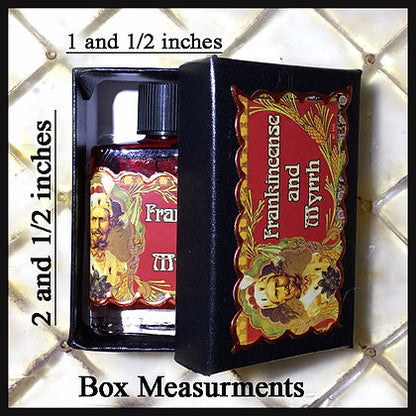 Seventh Muse, Perfume Oil in Black Box, Frankincense & Myrrh Scent