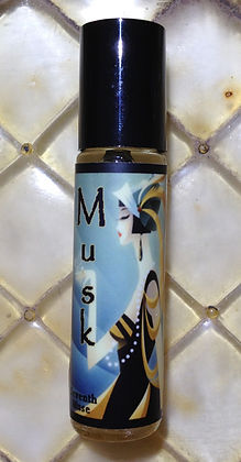 Seventh Muse, Roll On Perfume Oil, 1/3 oz Glass Bottle, Musk