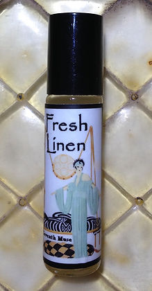 Seventh Muse, Roll On Perfume Oil, 1/3 oz Glass Bottle, Fresh Linen