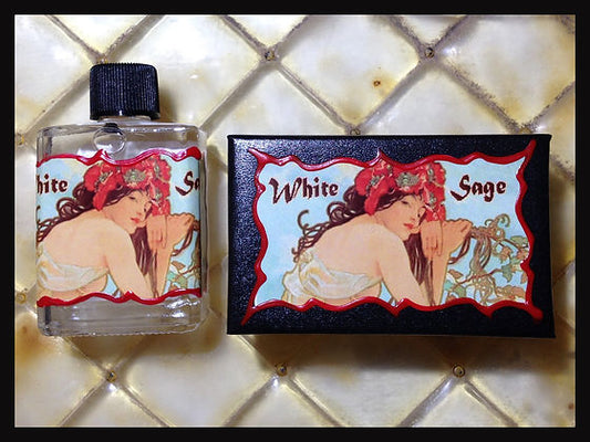 Seventh Muse, Perfume Oil in Black Box, White Sage Scent