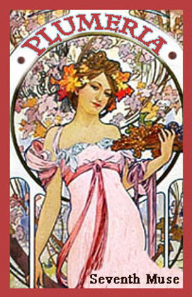 Seventh Muse, Roll On Perfume Oil, 1/3 oz Glass Bottle, Plumeria