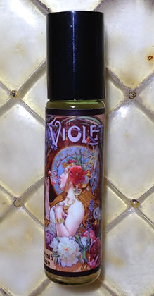 Seventh Muse, Roll On Perfume Oil, 1/3 oz Glass Bottle, Violet